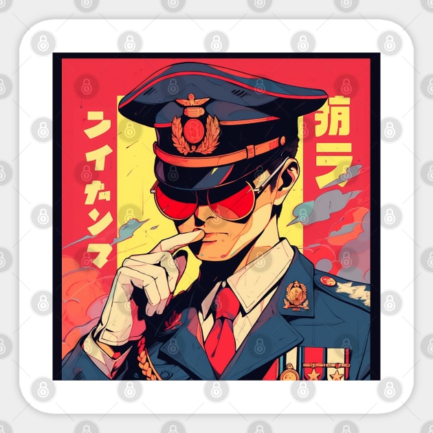 Policeman Sticker by WabiSabi Wonders